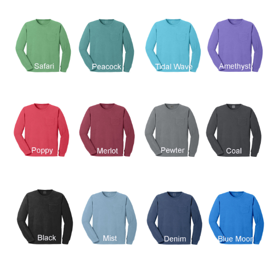 Zeta Psi Long Sleeve Pocket Tee