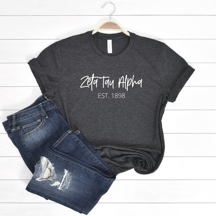 Zeta Tau Alpha Short Sleeve T-Shirt - Golden Tee